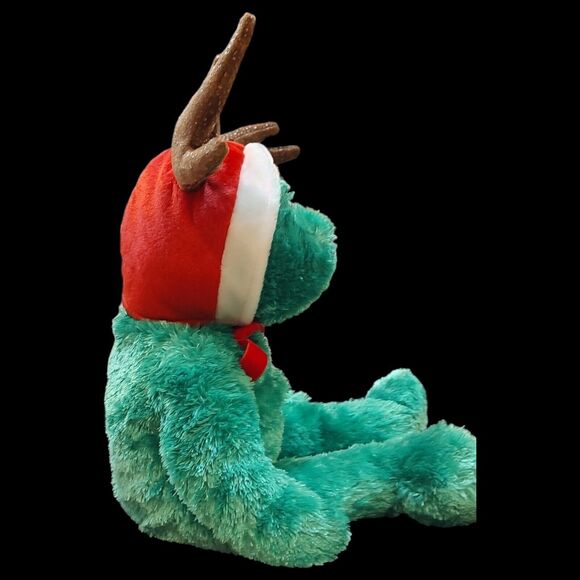 Vintage 1998, 2002 Holiday 14" Reindeer Teddy Beanie Baby Christmas PJs 9" Bear - Picture 11 of 16
